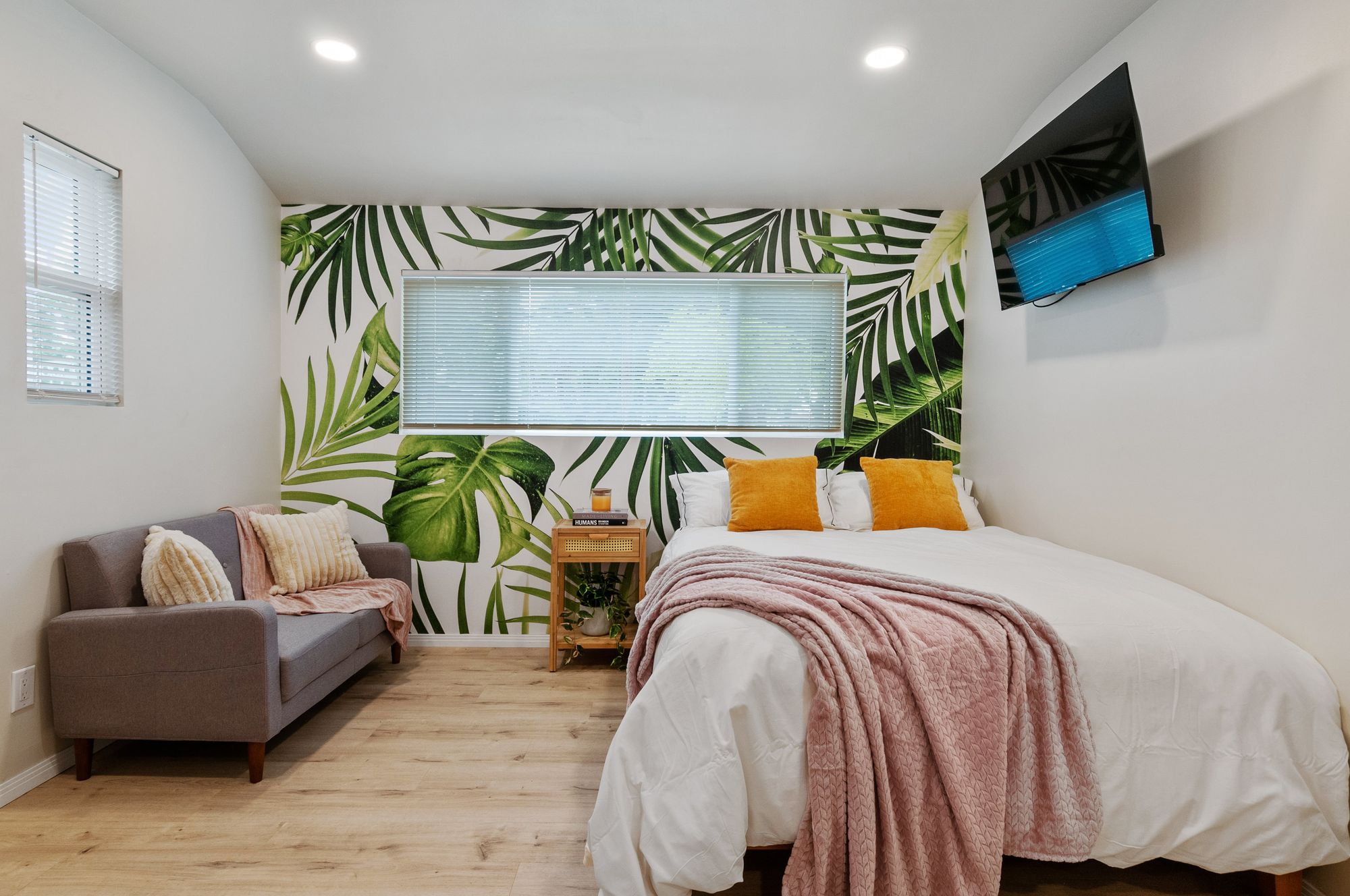 Stylish ADU bedroom with modern design and natural lighting